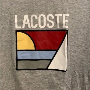 Lacoste heather grey shirt